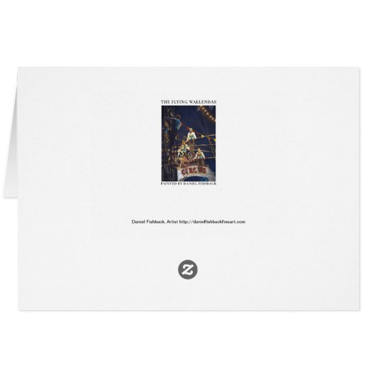 Flying Wallendas Daring Trapeze Circus Act (Achterkant Horizontaal)