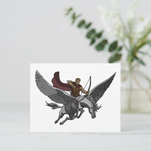 Flying Warrior Briefkaart (Staand voorkant)