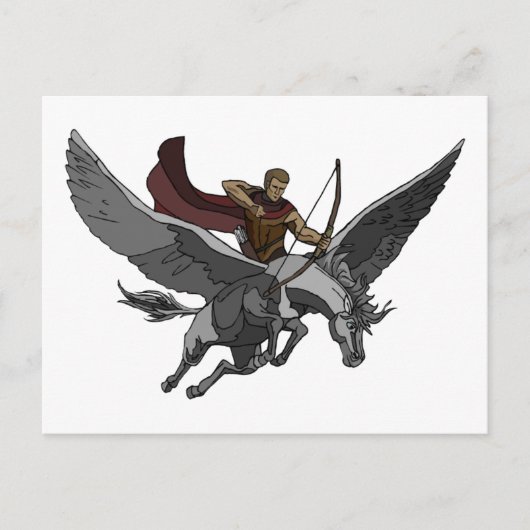 Flying Warrior Briefkaart (Voorkant)