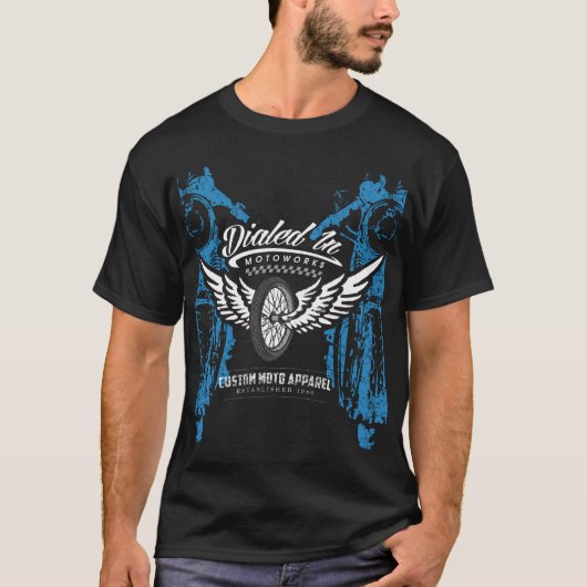 Flying Wheel Motorcycle Shirt (Voorkant)