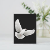 Flying White Dove Briefkaart (Staand voorkant)