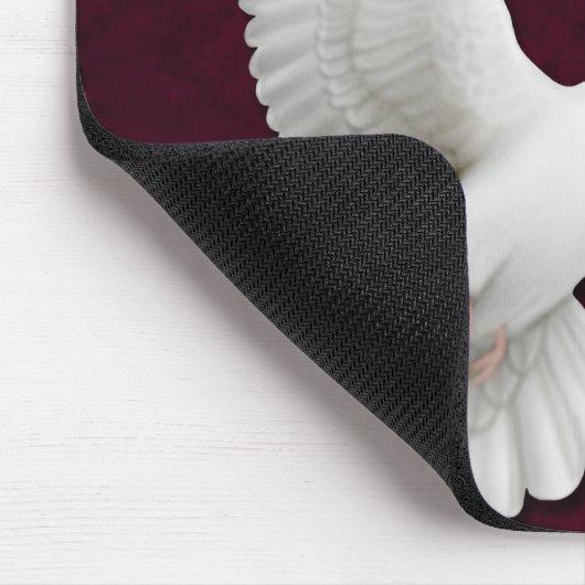 Flying White Dove  Mousepad Muismat (Hoek)