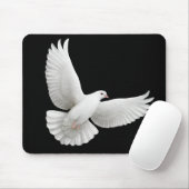 Flying White Dove Mousepad Muismat (Met muis)