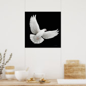 Flying White Dove Print (Keuken)