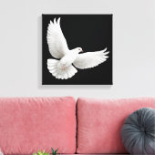 Flying White Dove verpakt Canvas (Insitu (Woonkamer))