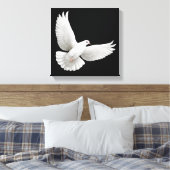 Flying White Dove verpakt Canvas (Insitu (Slaapkamer))