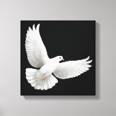 Flying White Dove verpakt Canvas (Voorkant)