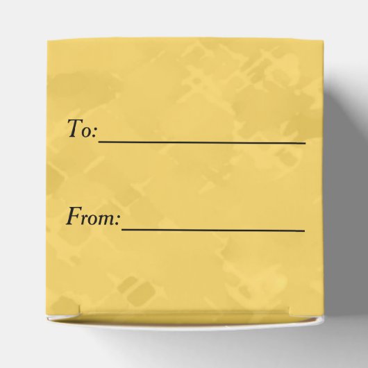 Flying Wild Ducks Yellow Bedankdoosjes (Bovenkant)