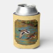 Flying Wild Ducks Yellow Blikjeskoeler (Blikje Voorkant)