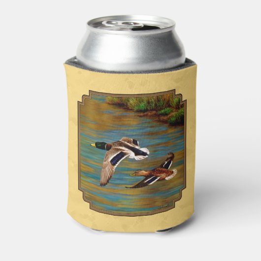 Flying Wild Ducks Yellow Blikjeskoeler (Blikje Achterkant)