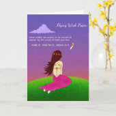 Flying Wish Paper Wenskaart Kaart (Gele Bloem)