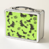 Flying witch among stars at Halloween night 3D (Achterkant)