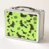 Flying witch among stars at Halloween night 3D (Voorkant)