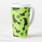 Flying witch among stars at Halloween night 3D  Latte Mok (Rechterhoek)