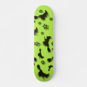 Flying witch among stars at Halloween night 3D Persoonlijk Skateboard (Voorkant)