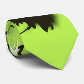 Flying witch among stars at Halloween night 3D Stropdas (Opgerold)