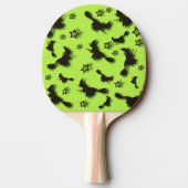 Flying witch among stars at Halloween night 3D Tafeltennisbatje (Achterkant)