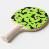 Flying witch among stars at Halloween night 3D Tafeltennisbatje (Voorkant Gekanteld)