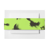 Flying witch among stars at Halloween night 3D Uitnodigingen Wikkel (Voorkant Voorbeeld)