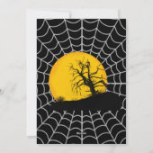 Flying Witch Full Moon Spooky Quote Dark Halloween Feestdagenkaart (Achterkant)