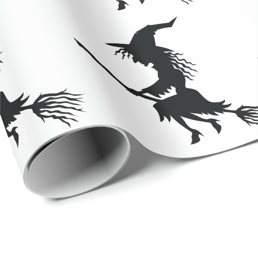 Flying Witch Halloween Cadeaupapier (Rol Hoek)