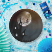 Flying Witch Happy Halloween Paper Bord (Feest)