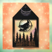 Flying Witch Lantern Raamsticker (Vel 3)