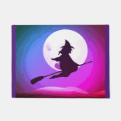 Flying Witch met volle maan no3 Deurmat (Voorkant)