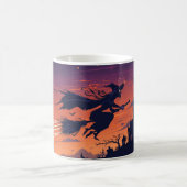 Flying Witch Mug | Classic Halloween Coffee Cup Koffiemok (Center)