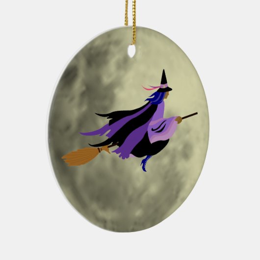 Flying Witch-Ornament Keramisch Ornament (Rechts)