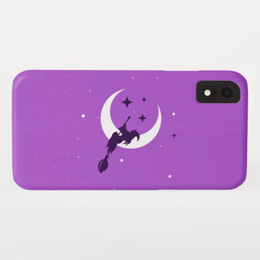 Flying Witch Phone Case/Paars Case-Mate iPhone Case (Achterkant (horizontaal))