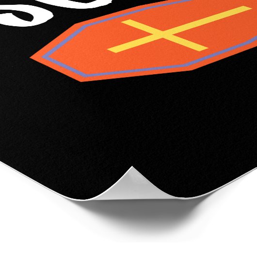 Flying Witch Spooky Halloween Night Poster (Hoek)