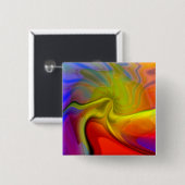 Flying Woolee Master Vierkante Button 5,1 Cm (Voorkant /achterkant)