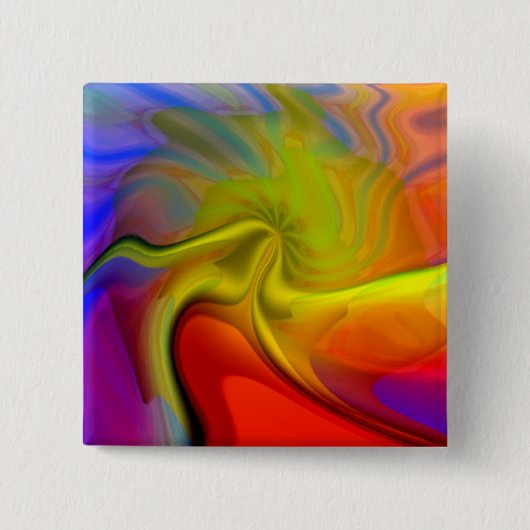 Flying Woolee Master Vierkante Button 5,1 Cm (Voorkant)