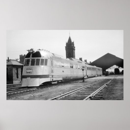 Flying Yankee in Portland, ME Union Station 1937 Poster (Voorkant)