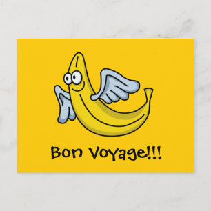 Flying Yellow Banana Briefkaart