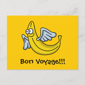 Flying Yellow Banana Briefkaart
