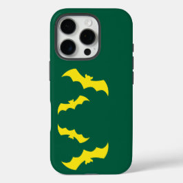 Flying Yellow Halloween Bats iPhone 16 Pro Hoesje