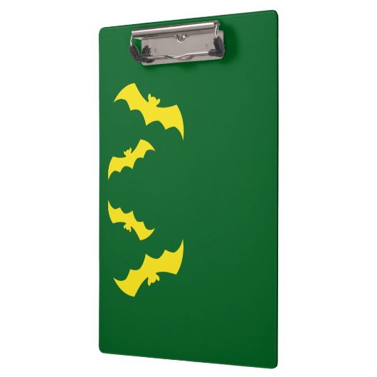 Flying Yellow Halloween Bats Klembord (Links)