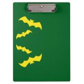 Flying Yellow Halloween Bats Klembord (Voorkant)