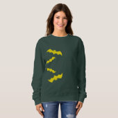 Flying Yellow Halloween Bats Trui (Voorkant volledig)