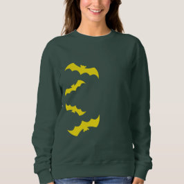 Flying Yellow Halloween Bats Trui
