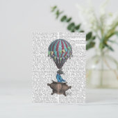 Flying Zebra Briefkaart (Staand voorkant)