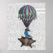 Flying Zebra Poster (Voorkant)