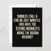 flyingmonkeyfluitje briefkaart (Voorkant / Achterkant)