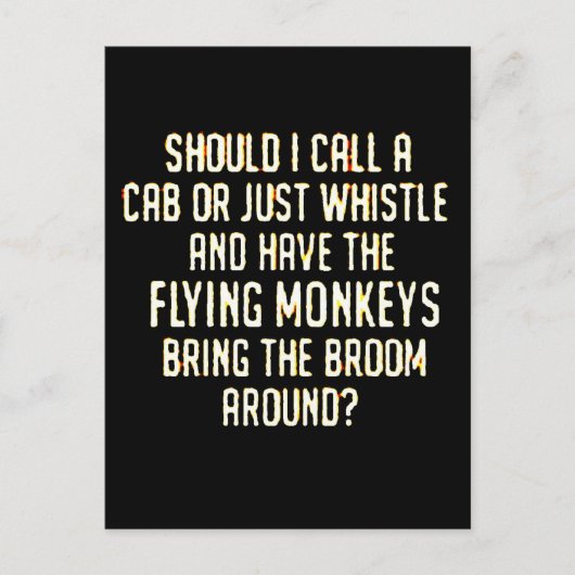 flyingmonkeyfluitje briefkaart (Voorkant)