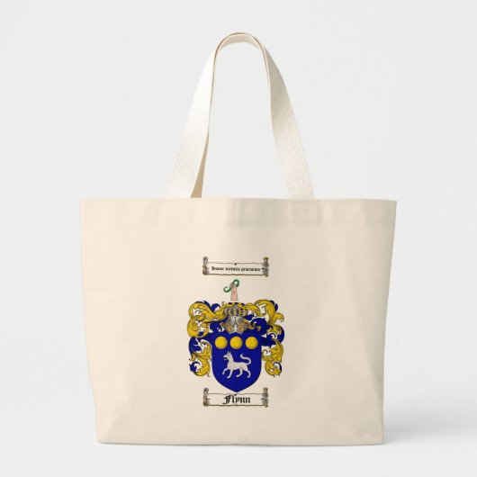 FLYNN FAMILY CREST - FLYNN COAT VAN WAPENS GROTE TOTE BAG (Voorkant)