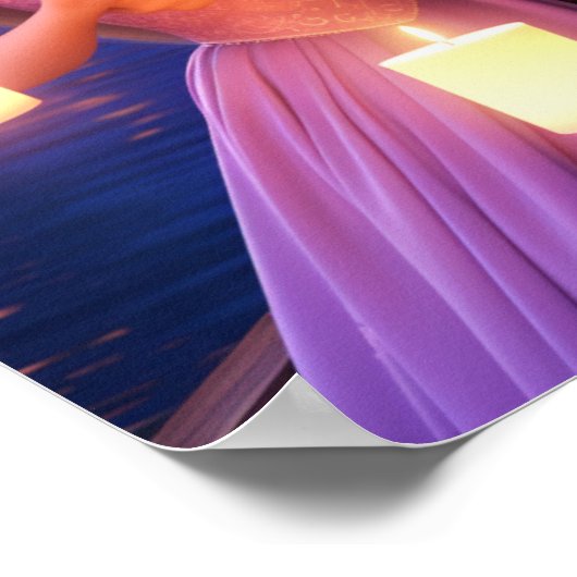 Flynn & Rapunzel Tangled Couple Poster (Hoek)