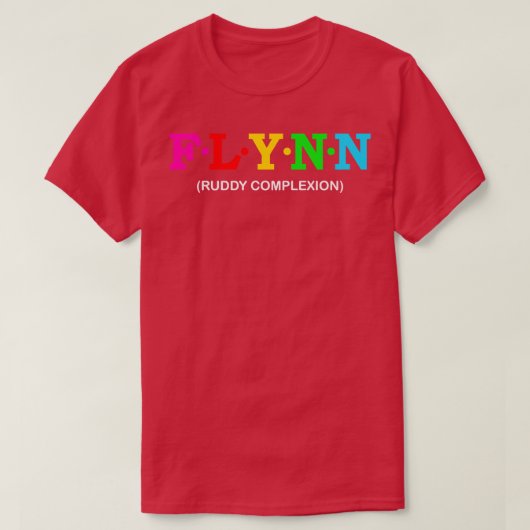 Flynn ruddy teint 1 t-shirt (Design voorkant)