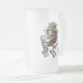 Flynn Tartan Unicorn Matglas Bierpul (Voorkant rechts)